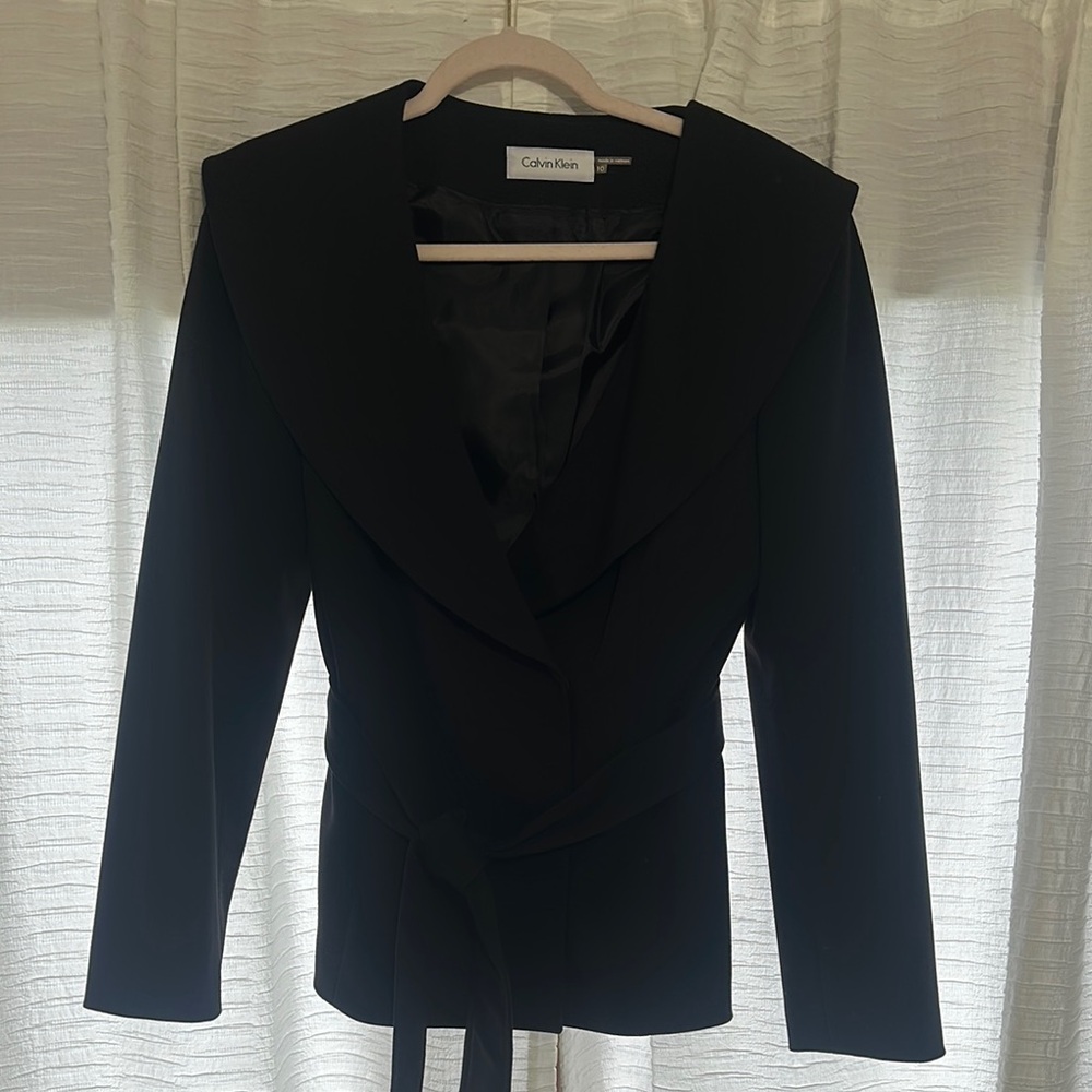 Calvin Klein Women's Black Jacket Drees up or Dress Down